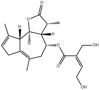 (Z)-4-Hydroxy-2-(hydroxymethyl)-2-butenoic acid [(3R)-2,3,3aβ,4,5,7,9aβ,9bα-octahydro-3α,6,9-trimethyl-2-oxoazuleno[4,5-b]furan-4α-yl] ester