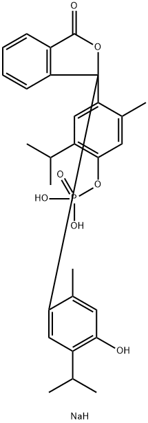 disodium 4-[3-[4-hydroxy-5-isopropyl-o-tolyl]-1-oxo-3H-isobenzofuran-3-yl]-6-isopropyl-m-tolyl phosphate