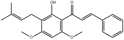 (E)-1-[2-Hydroxy-4,6-dimethoxy-3-(3-methyl-2-butenyl)phenyl]-3-phenyl-2-propen-1-one