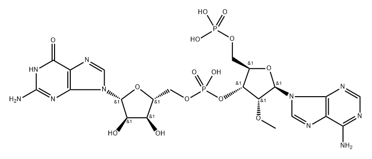Guanosine, 2'-O-methyl-5'-O-phosphonoadenylyl-(3'→5')-