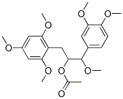 Acetic acid 1-[(2,4,6-trimethoxyphenyl)methyl]-2-methoxy-2-(3,4-dimethoxyphenyl)ethyl ester
