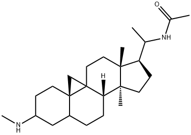 20-Acetylamino-14β-methyl-3-methylamino-9β,19-cyclo-5α-pregnane