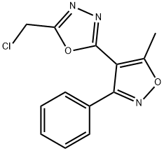 2-(CHLOROMETHYL)-5-(5-METHYL-3-PHENYLISOXAZOL-4-YL)-1,3,4-OXADIAZOLE