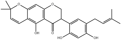 7-[2,4-Dihydroxy-5-(3-methyl-2-butenyl)phenyl]-7,8-dihydro-5-hydroxy-2,2-dimethyl-2H,6H-benzo[1,2-b:5,4-b']dipyran-6-one