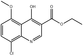 8-Chloro-4-hydroxy-5-methoxyquinoline-3-carboxylic acid ethyl ester