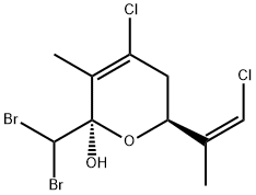 (2R)-4-Chloro-6β-[(Z)-2-chloro-1-methylethenyl]-2β-dibromomethyl-5,6-dihydro-3-methyl-2H-pyran-2-ol