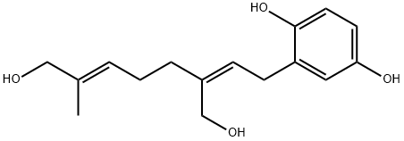 2-[(2Z,6E)-8-Hydroxy-3-hydroxymethyl-7-methyl-2,6-octadienyl]-1,4-benzenediol