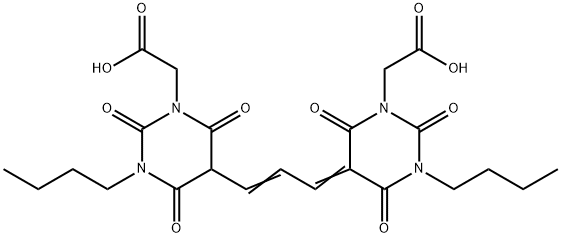 3-丁基-5-[3-[1-丁基-3-(羧甲基)六氢-2,4,6-三氧代-5-嘧啶基]-2-亚丙烯基]四氢-2,4,6-三氧代-1(2H)-嘧啶乙酸