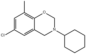 6-Chloro-3-cyclohexyl-3,4-dihydro-8-methyl-2H-1,3-benzoxazine