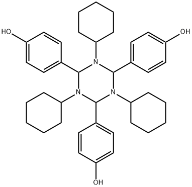 4-[1,3,5-tricyclohexyl-4,6-bis(4-hydroxyphenyl)-1,3,5-triazinan-2-yl]p henol
