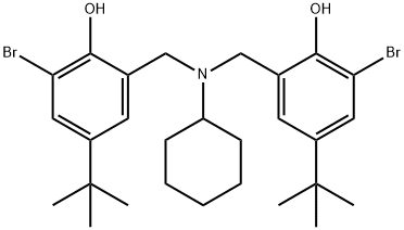 2-bromo-6-[[(3-bromo-2-hydroxy-5-tert-butyl-phenyl)methyl-cyclohexyl-a mino]methyl]-4-tert-butyl-phenol