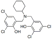 2,4-dichloro-6-[[cyclohexyl-[(3,5-dichloro-2-hydroxy-phenyl)methyl]ami no]methyl]phenol