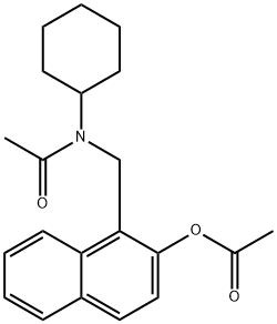 [1-[(acetyl-cyclohexyl-amino)methyl]naphthalen-2-yl] acetate