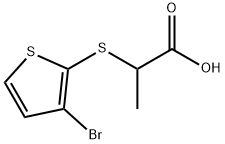 2-((3-Bromo-2-thienyl)thio)propionicacid