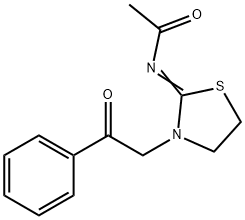 N-[3-(2-oxo-2-phenylethyl)thiazolidin-2-ylidene]acetamide