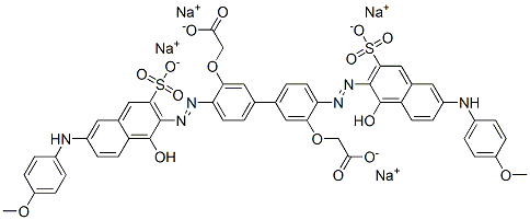 tetrasodium 2,2'-[[4,4'-bis[[1-hydroxy-6-[(4-methoxyphenyl)amino]-3-sulphonato-2-naphthyl]azo][1,1'-biphenyl]-3,3'-diyl]bis(oxy)]diacetate