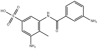 3-amino-4-methyl-5-(3-aminobenzamido)benzene sulfonic acid