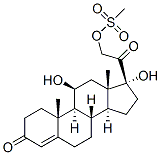 11beta,17,21-trihydroxypregn-4-ene-3,20-dione 21-methanesulphonate