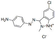 3-[(4-AMINOPHENYL)AZO]-5-CHLORO-1,2-DIMETHYL-1H-INDAZOLIUM CHLORIDE