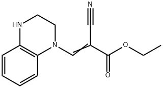 α-Cyano-3,4-dihydro-1(2H)-quinoxalineacrylic acid ethyl ester