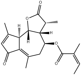 (Z)-2-Methyl-2-butenoic acid [(3R)-2,7-dioxo-3α,6,9-trimethyl-2,3,3aβ,4,5,7,9aα,9bβ-octahydroazuleno[4,5-b]furan]-4β-yl ester