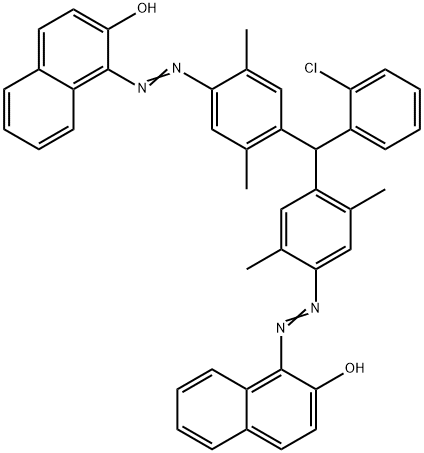 1,1'-[[(2-氯苯基)亚甲基]二[(2,5-二甲基-4,1-亚苯基)偶氮]]二(2-萘酚)