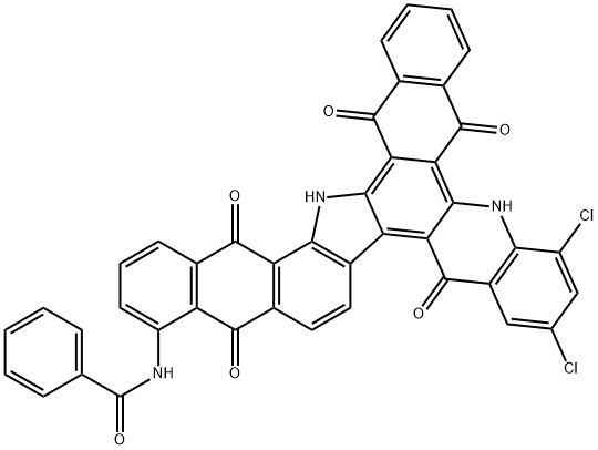 N-(7,9-二氯-5,11,14,19,21-五氧代-6,11,14,19,20,21-六氢-5H-萘并[2,3-C]萘并[2',3':6,7]吲哚并[3,2-A]吖啶-15-基)苯甲酰胺