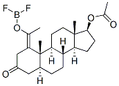 Androstan-3-one, 17-(acetyloxy)-2-1-(difluoroboryl)oxyethylidene-, (5.alpha.,17.beta.)-