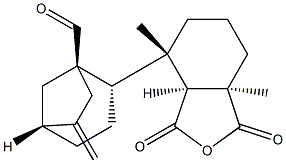 (1R,2S,5R)-6-Methylene-2-[(3aS)-octahydro-4,7aα-dimethyl-1,3-dioxoisobenzofuran-4α-yl]bicyclo[3.2.1]octane-1-carbaldehyde