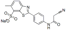 2-[4-(2-氰基乙酰氨基)苯基]-6-甲基-7-苯并噻唑磺酸单钠盐
