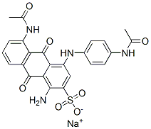 5-(Acetylamino)-4-[[4-(acetylamino)phenyl]amino]-1-amino-9,10-dihydro-9,10-dioxoanthracene-2-sulfonic acid sodium salt