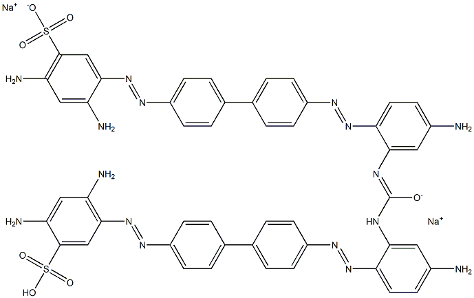 5,5'-[Ureylenebis[(4-amino-2,1-phenylene)azo[1,1'-biphenyl]-4',4-diylazo]]bis[2,4-diaminobenzenesulfonic acid sodium] salt