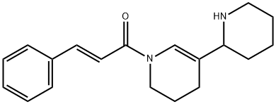 1,2,3,4-Tetrahydro-1-[(E)-1-oxo-3-phenyl-2-propenyl]-5-(2-piperidinyl)pyridine