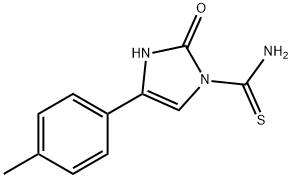 4-Imidazoline-1-carboxamide,  2-oxo-4-p-tolylthio-  (7CI,8CI)