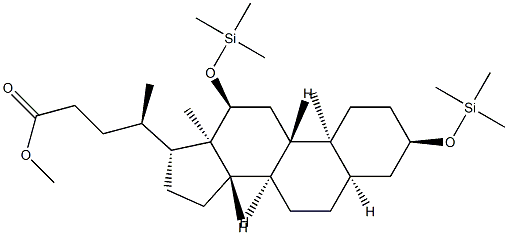 3α,12α-Bis(trimethylsiloxy)-5β-cholan-24-oic acid methyl ester