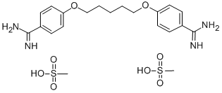 4,4'-[1,5-pentanediylbis(oxy)]bisbenzenecarboxamidine dimethylsulphonate