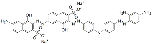 7-Amino-7'-[[4-[[4-[(2,4-diaminophenyl)azo]phenyl]amino]phenyl]azo]-1,8'-dihydroxy[2,2'-azobisnaphthalene]-3,6'-disulfonic acid disodium salt