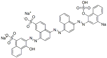 1'-Hydroxy-4-[[4-[(1-hydroxy-4-sodiosulfo-2-naphthalenyl)azo]-1-naphthalenyl]azo][1,2'-azobisnaphthalene]-4',7-disulfonic acid disodium salt