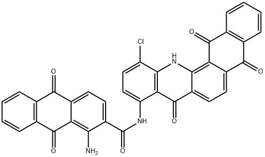 1-Amino-N-(12-chloro-5,8,13,14-tetrahydro-5,8,14-trioxonaphth[2,3-c]acridin-9-yl)-9,10-dihydro-9,10-dioxoanthracene-2-carboxamide