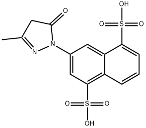 1,5-萘二磺酸,3-(4,5-二氢-3-甲基-5-氧代-1H-吡唑-1-基)-