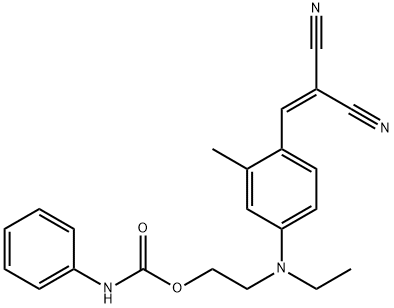 2-[4-(2,2-二氰基乙烯基)-N-乙基-3-甲基苯胺]乙基苯氨甲酸酯