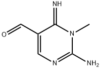5-Pyrimidinecarboxaldehyde,  2-amino-1,6-dihydro-6-imino-1-methyl-