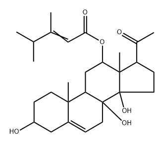 (17R)-12β-[(3,4-Dimethyl-1-oxo-2-pentenyl)oxy]-3β,8β,14β-trihydroxypregn-5-en-20-one