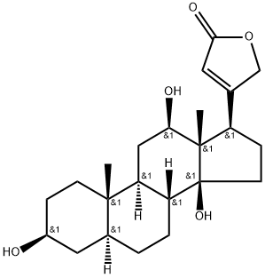 3β,12β,14-Trihydroxy-5α-card-20(22)-enolide