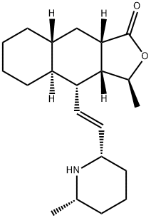 (3S)-4α-[(E)-2-[(2S,6S)-6-Methyl-2-piperidinyl]vinyl]-3aβ,4,4aα,5,6,7,8,8aβ,9,9aβ-decahydro-3-methylnaphtho[2,3-c]furan-1(3H)-one