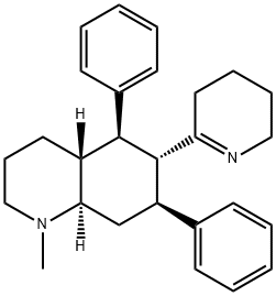 Decahydro-1-methyl-5,7-diphenyl-6-(3,4,5,6-tetrahydropyridin-2-yl)quinoline