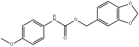 Carbanilic acid, p-methoxy-, piperonyl ester (7CI, 8CI)