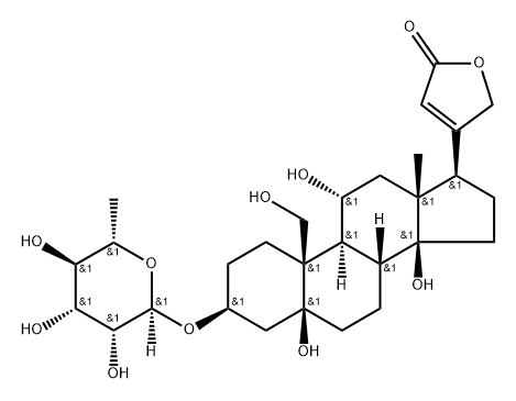 3β-[(6-Deoxy-α-L-mannopyranosyl)oxy]-5,11α,14,19-tetrahydroxy-5β-card-20(22)-enolide
