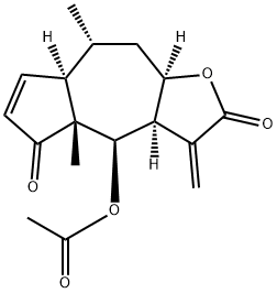 (3aR)-2,3,3a,4,4a,5,7aα,8,9,9aα-Decahydro-4aβ,8α-dimethyl-3-methylene-4β-acetoxyazuleno[6,5-b]furan-2,5-dione