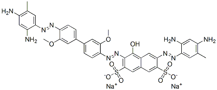 6-[(2,4-Diamino-5-methylphenyl)azo]-3-[[4'-[(2,4-diamino-5-methylphenyl)azo]-3,3'-dimethoxy[1,1'-biphenyl]-4-yl]azo]-4-hydroxynaphthalene-2,7-disulfonic acid disodium salt